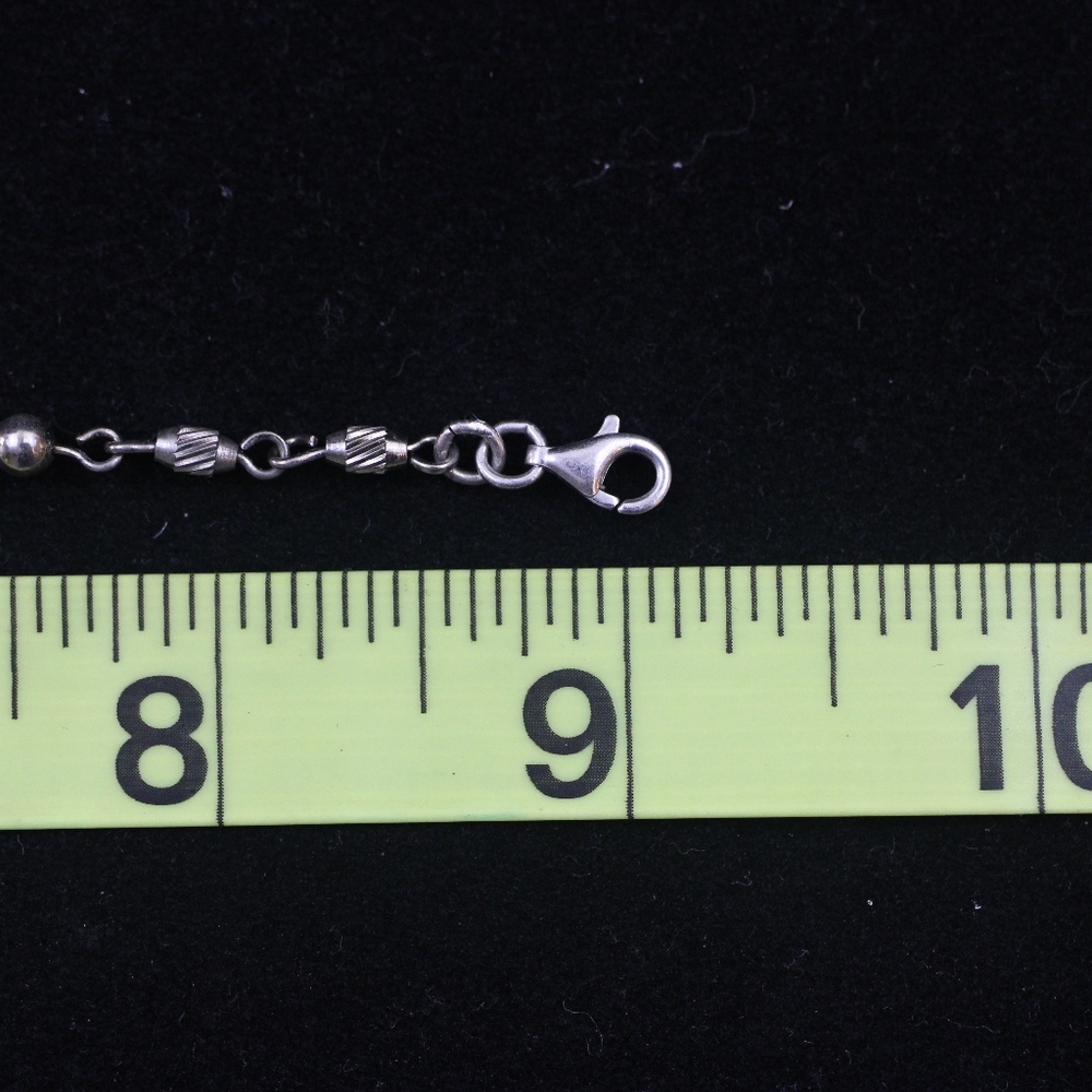 Sterling Silver 925 Sphere & Patterned Bracelet - image 5